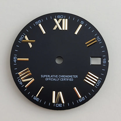 28.5mm NH35 dial Roman dial S Dial Modified Dial for NH35/NH36 Automatic Movement Watch accessories