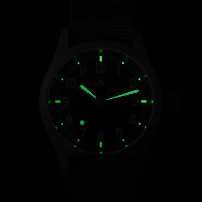 Militado ML12 Military Watch VH31 Quartz Domed Sapphire  C3 Luminous 38mm 10Bar