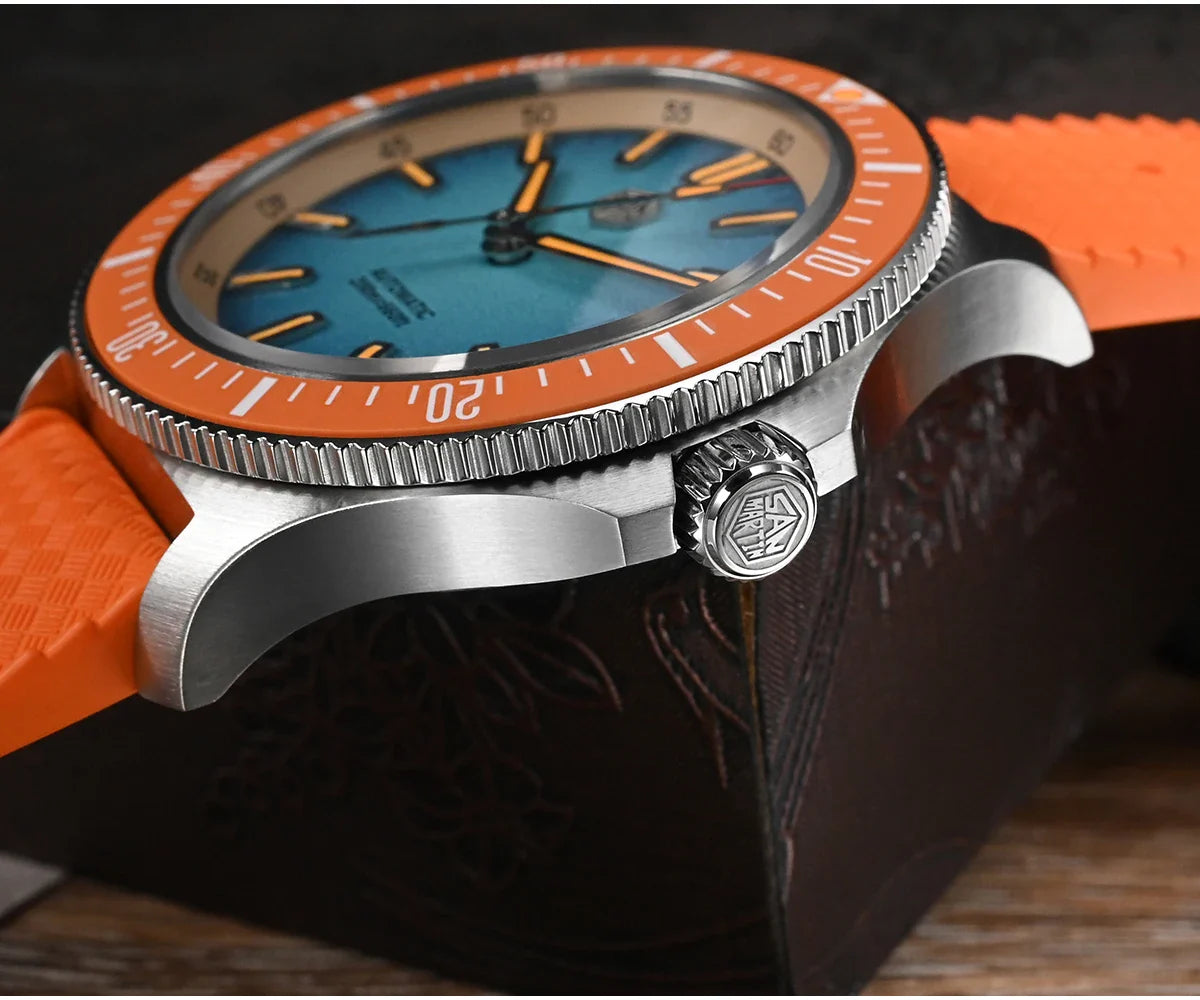 San Martin Diver SN0118G 40mm Original Design Fruit Series  NH35 Automatic 20Bar AR Sapphire BGW Luminous SN0118