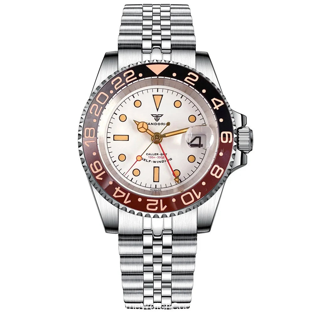 Tandorio NH34A GMT 6542 Mod Sapphire 20BAR 40mm Diver 40MM TD218D