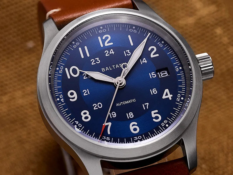 Baltany Field Watch S2049 Customizable 10ATM Waterproof 39mm  NH35 Automatic Ar Sapphire Swiss lume