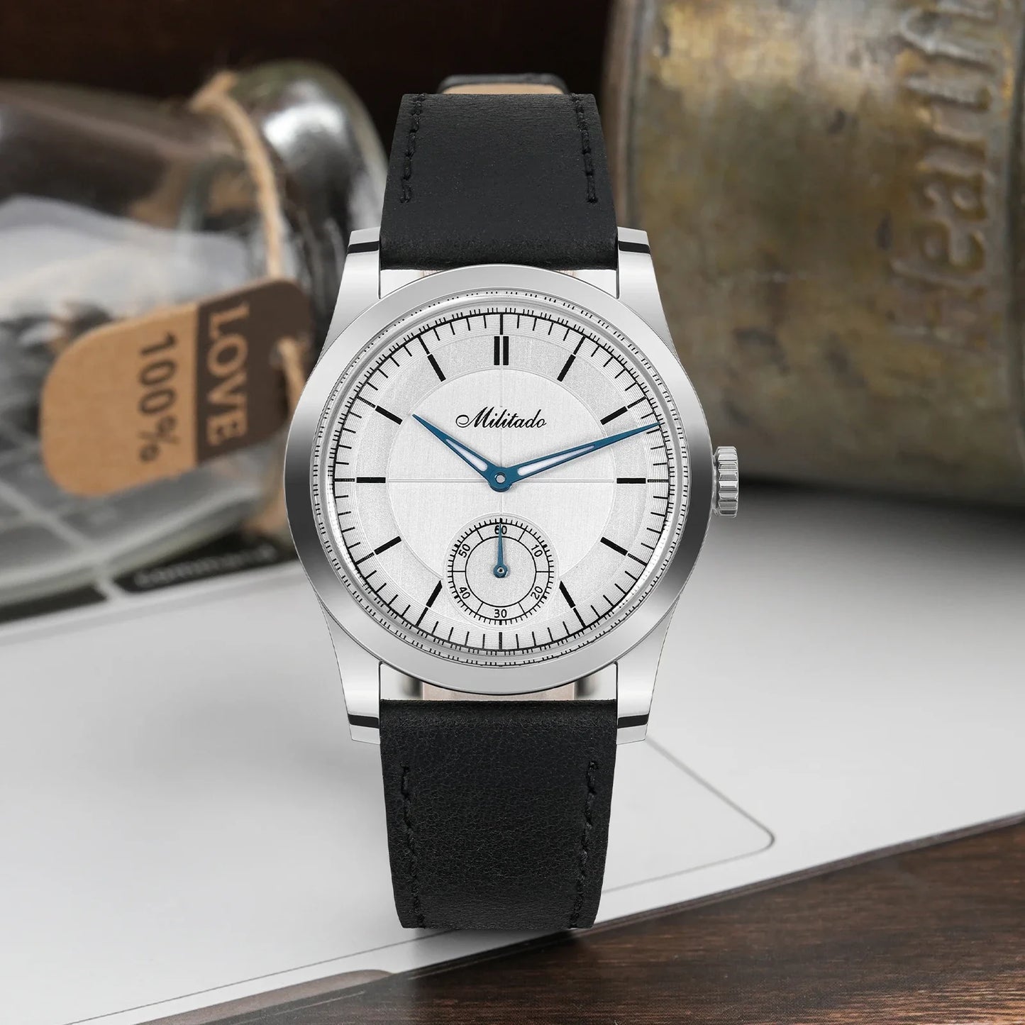 Militado ML09 Vintage Quartz Watch VD78 Movement  Domed Hardlex Crystal BGW9 Luminous 100m Waterproof 36mm Men Watches