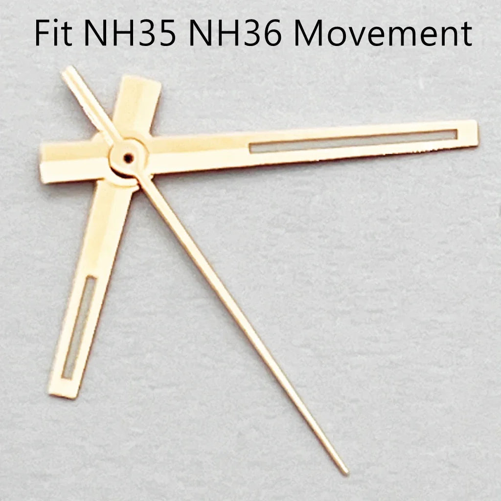 Luminous Watch Hands gold  Fit NH PT5000 ETA2836 2824 DG2813 3804 Miyota8215 8205 821A Movement Watch Accessories