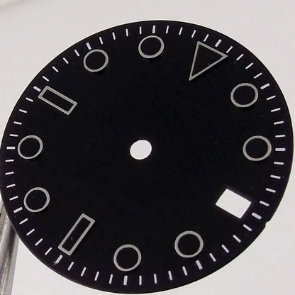 SU B Watch Part 28.5mm Watch Dial for NH 35 NH 36 NH 37 NH 38 NH 39 NH 70 NH 72 Di ver Wristwatch Parts Green/Black Index Repair Tool