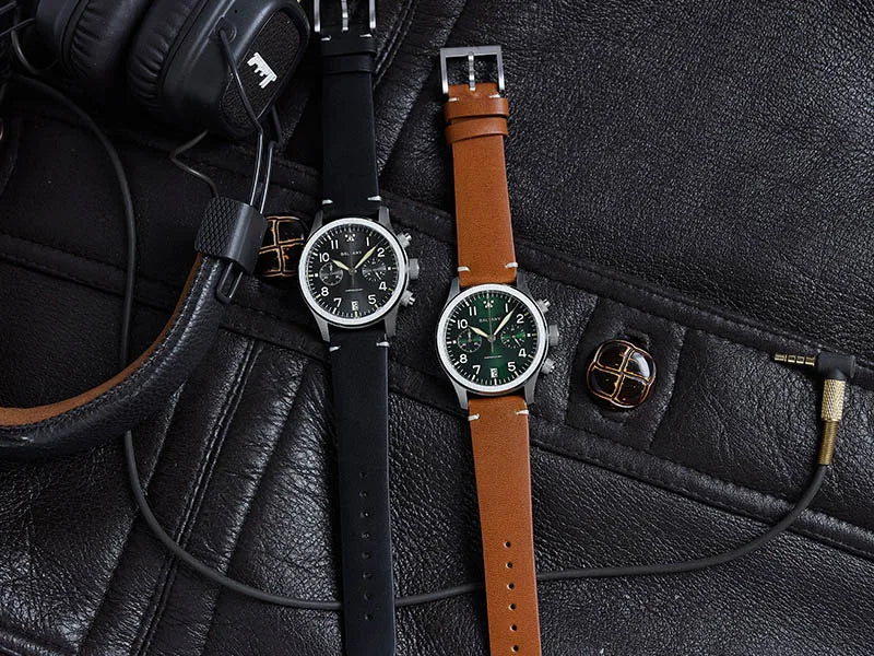 Customizable watch Baltany Military Chronograph watch S5057 Retro Quartz VK64 10ATM  Swiss Lume AR Sapphire