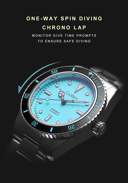 CADISEN C8206 BB58 Mod 38mm Diver NH35 Mechanical Sapphire 20 Bar Sapphire