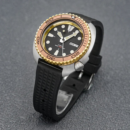 Golden Sterile Turtle SKX6105  Abalone NH36A Sapphire 20Bar Ceramic Bezel 44mm