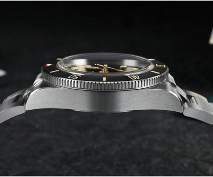 San Martin SN0138G New 37mm BB54 Vintage Diver Watch NH35 Automatic AR Sapphire C3 Luminous 20Bar