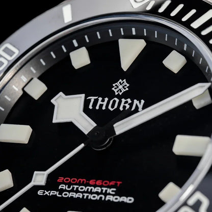 THORN SHY036 Titanium Sub Diver 39MM  Vintage PT5000  Automati Sapphire C3 Super Luminous 20bar