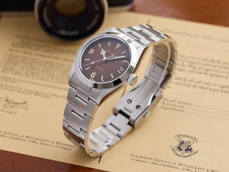 Baltany 36MM 1963 Explorer Watch Man S4066 Sapphire 200M Waterproof Stainless Steel Bracelect Vintage NH38 Auto Dress Watches