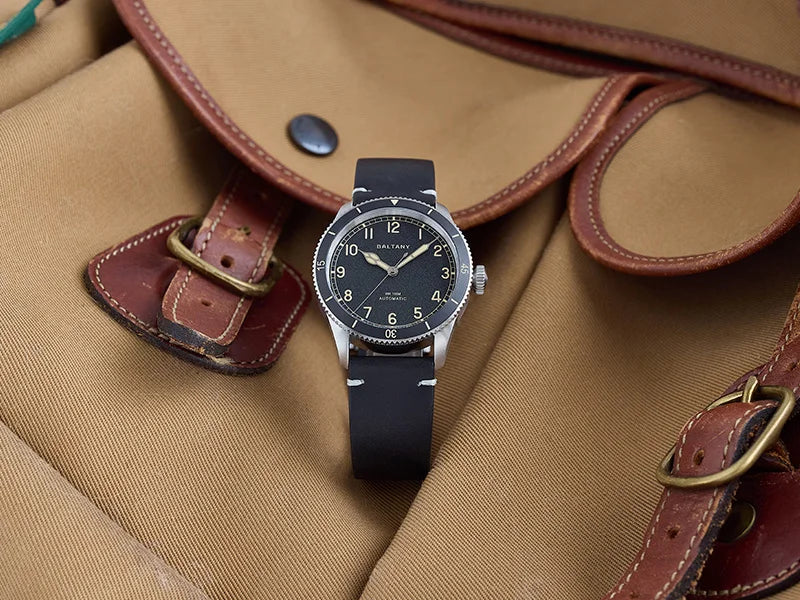 Baltany 38MM Military Watch Men  S2076 NH38 Automation Stainless Steels 100m Waterproof Vintage Khaki Aviation Homage Watch