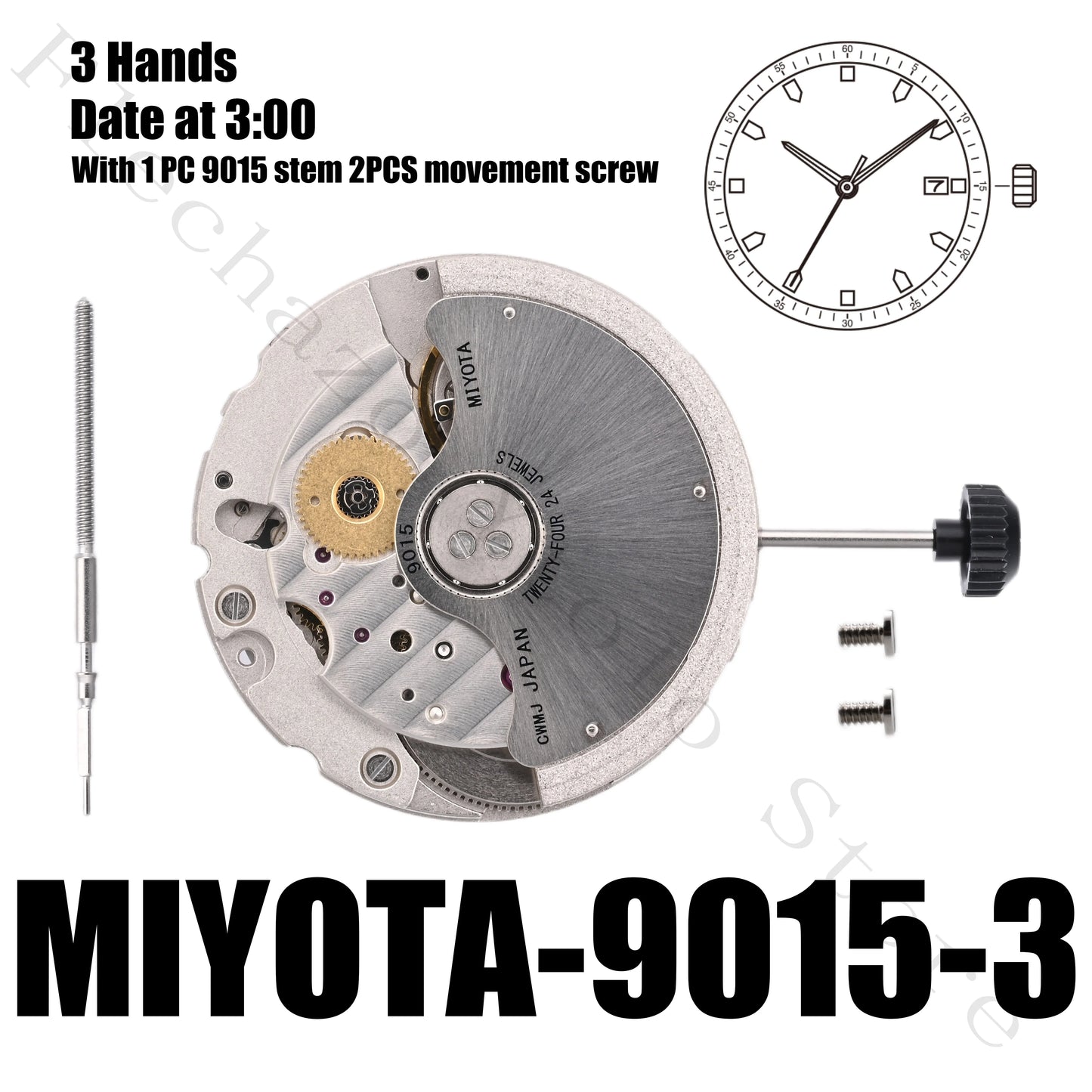Genuine 9015 Movement Japanese Miyota 9015 Movement