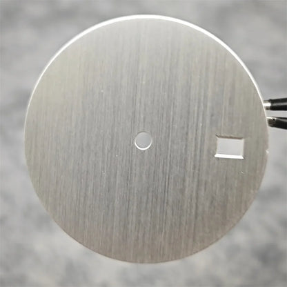 30.5mm Solid Color Watch Dial for NH35 Movement Vertical Pattern Mechanical Watch Faces DIY Watch Repair Accessories