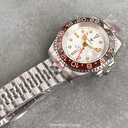 Tandorio NH34A GMT 6542 Mod Sapphire 20BAR 40mm Diver 40MM TD218D