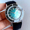TandorioTD267SDiver WatchNH35A Domed Sapphire 200M Waterproof Sandblast Case Blue Green Orange Dial Luminous