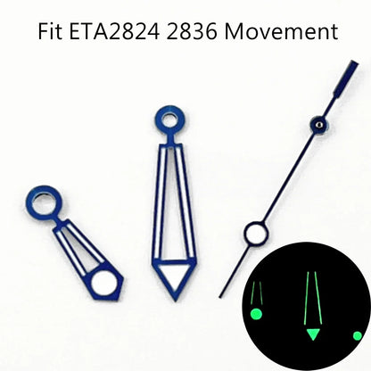 NH35 Watch Hands Green Luminous Fit NH35 NH36 ETA2824 2836 Miyota 8205 8215 N821A Mingzhu DG2813 3804 Movement Watch Accessories