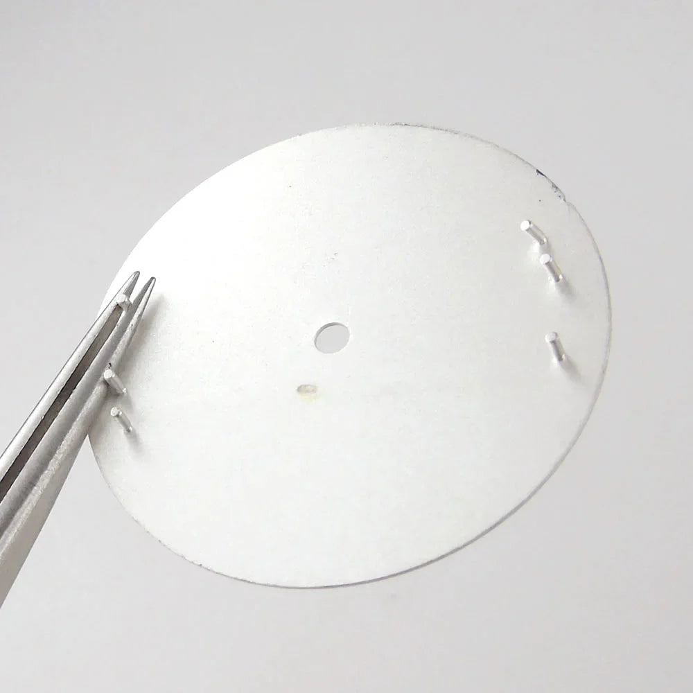 Sterile 31mm Silver Watch Dial for Seik0 N H35 N H36 Movement Green Luminous Di ving Wristwatch Accessories