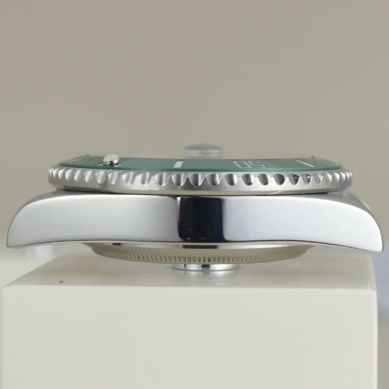 40mm Watch Case Ceramic C3 Bezel For Seiko NH35 NH36 NH34 nh70 Miyota8215 Eta2824 28.5mm Dial With Sapphire Crystal Waterproof