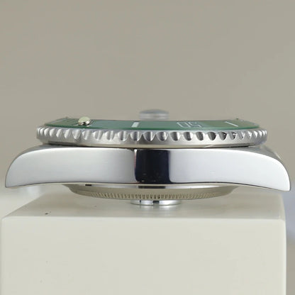 40mm Watch Case Ceramic C3 Bezel For Seiko NH35 NH36 NH34 nh70 Miyota8215 Eta2824 28.5mm Dial With Sapphire Crystal Waterproof