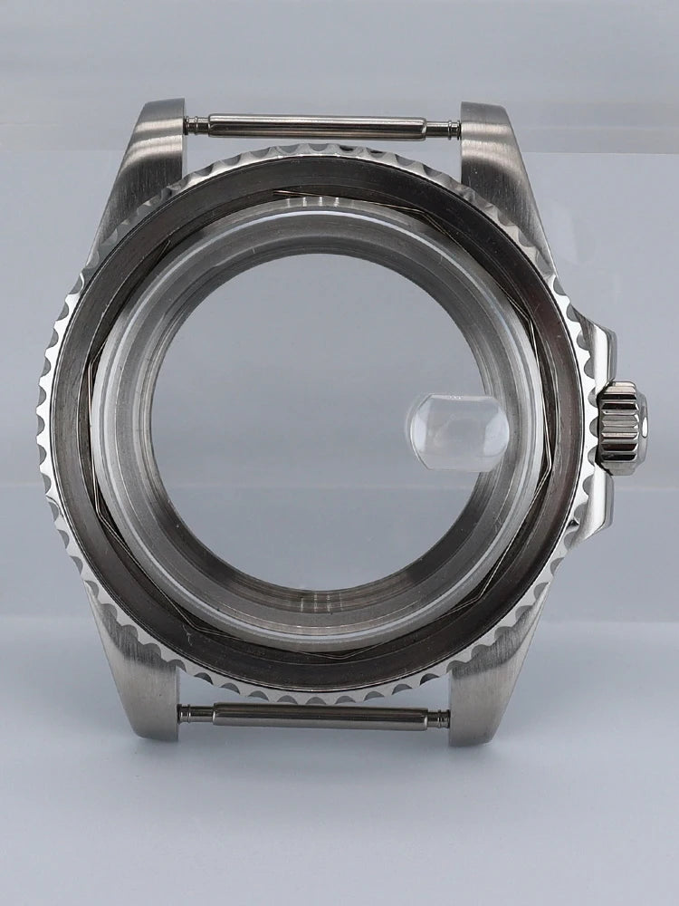 NH35 40mm SUB Black Ceramic Insert Watch Case Sapphire For NH34 NH35 NH36 NH38 4R36 Miyot8215 ETA2824 Movement 20ATM Waterproof