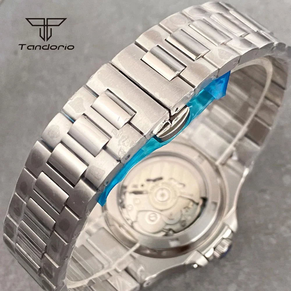 Tandorio Skeleton Nautilus TD306 NH70 40mm Square Watch Sapphire 10Bar