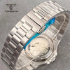 Tandorio Skeleton Nautilus TD306 NH70 40mm Square Watch Sapphire 10Bar