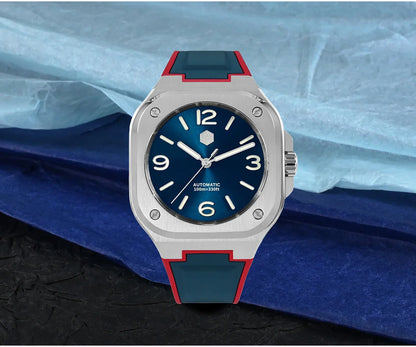 San Martin Square Watch SN0074G 40mm PT5000 Sw200  Automatic 10 Bar BGW-9 Lume