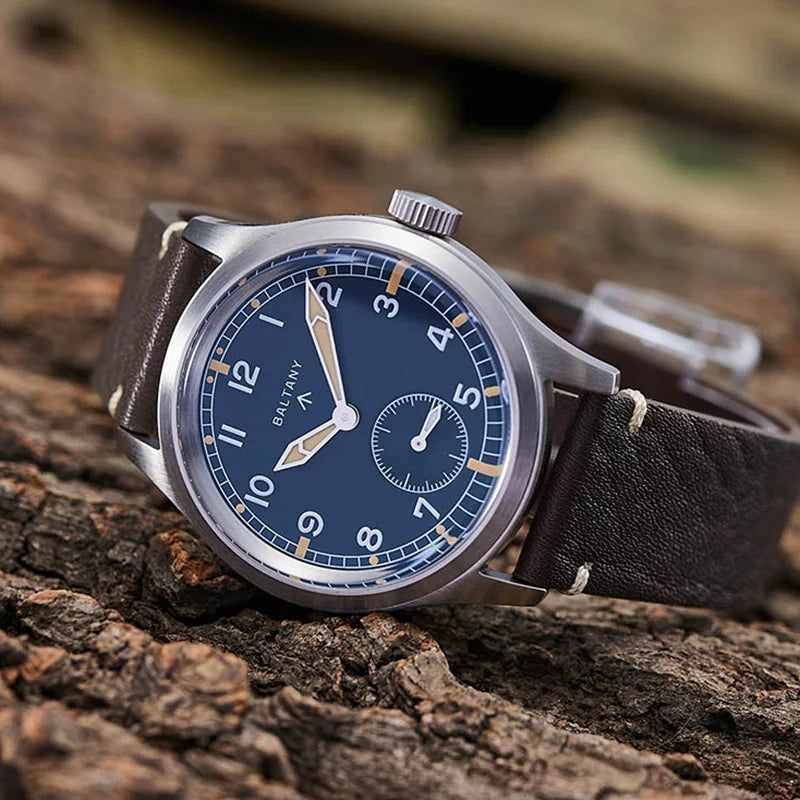 Baltany S2032 D12 Minitary Wristwatches VD78 Sapphire Crystal Swiss Luminou Leather 20ATM Stainless Steel Quartz Vintage Watches