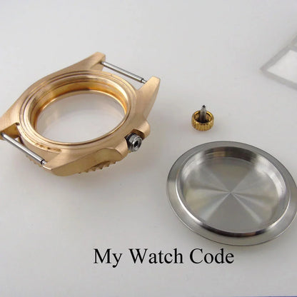 40mm CUSN8 Bronze Case 200M Waterproof Dive SUB Water Ghost Watch Case for NH34 NH35 NH36 NH38 NH39 NH70 NH72 ETA2824 PT5000 Bronze Insert