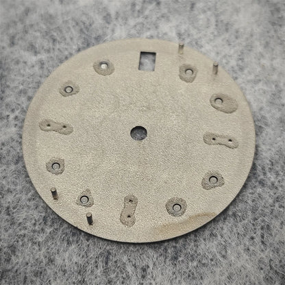 28.5mm Watch Dial Water Ripple Gradient Color Watch Faces Green Luminous Surface Man’s Watch Accessories for NH35 Movement