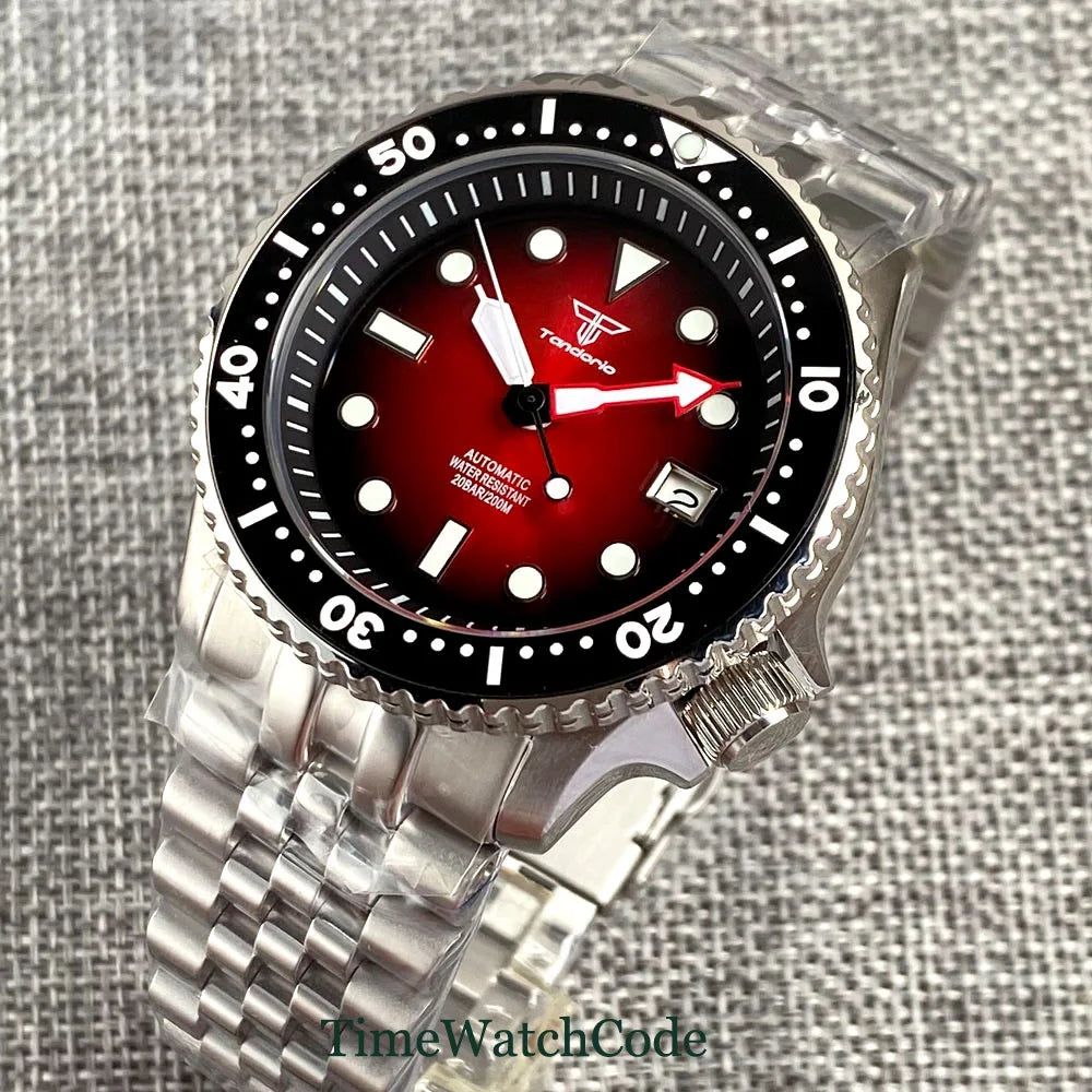 Tandorio SKX MOD TD202P 20BAR Diver Watch NH35 Movt Sapphire 41MM
