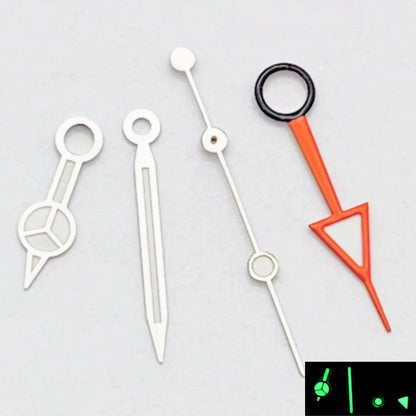 RICHUS NH34 GMT Watch Hands Silver/Black/Gold/RoseGold Blue Luminous Fit NH34 Movement Watch Accessories