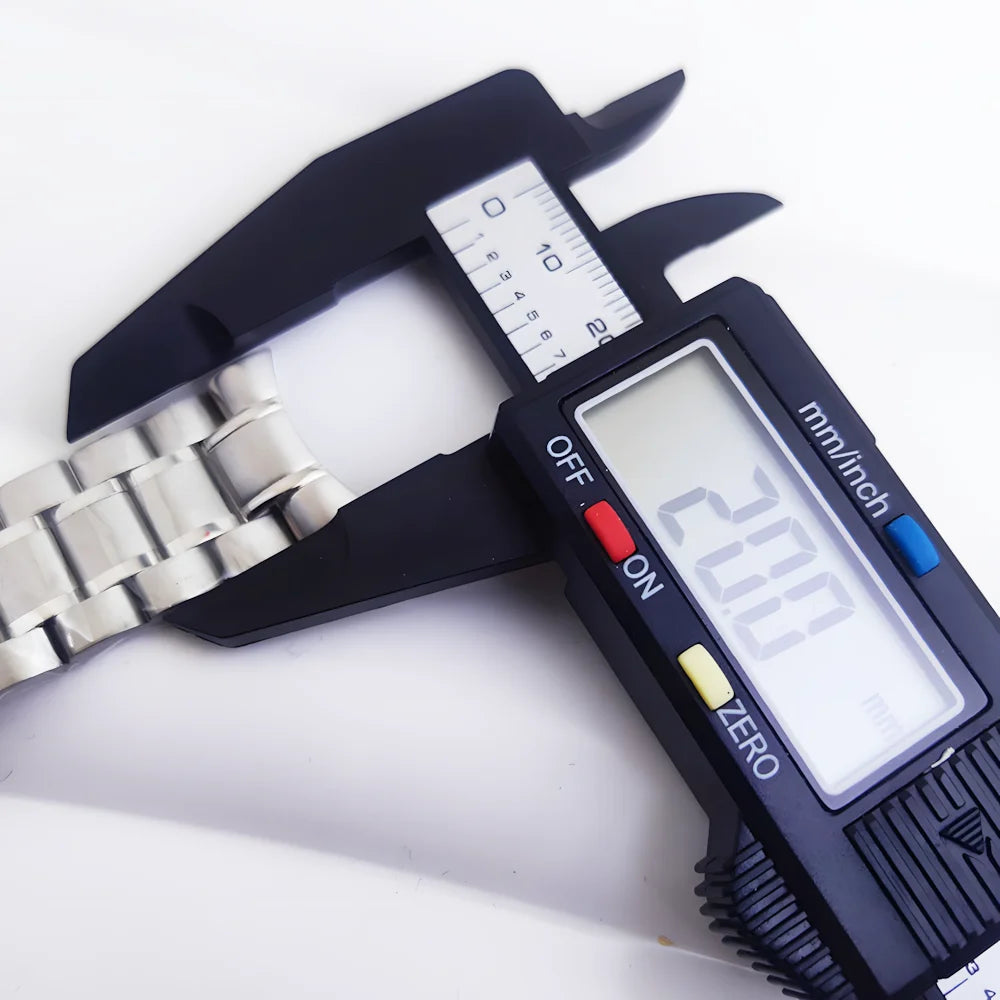 40mm VK63 Stainless Steel Case Strap Moonswatch Style Moon Back Cover Fit VK63 Quartz Movement Gold Word Bezel Watch Accessories