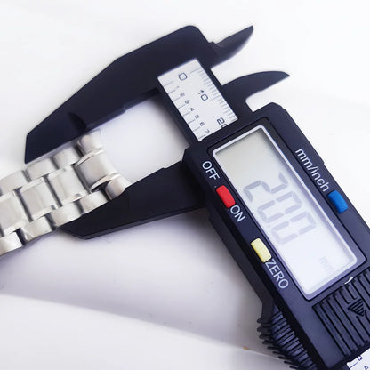 40mm VK63 Stainless Steel Case Strap Moonswatch Style Moon Back Cover Fit VK63 Quartz Movement Gold Word Bezel Watch Accessories