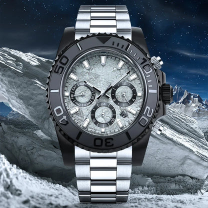 42mm Black PVD Yacht master Skx007 Steel Black Matte Waterproof Watch Case With Sapphire Crystal For Nh35 Nh36 Movement 28.5mm Dial Mods