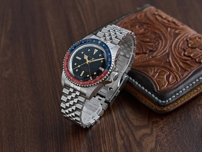 Customizable Baltany 39MM 1957s GMT Master Homage Watch S6074 NH34 Automatic Dome Sapphire 20ATM  Swiss Lume