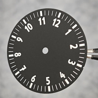 28.5MM Watch Dial NH35 Single Date / No Date Calendar Watch Faces Green Luminous Watch Accessories for NH35/ NH36/ 4R Movement