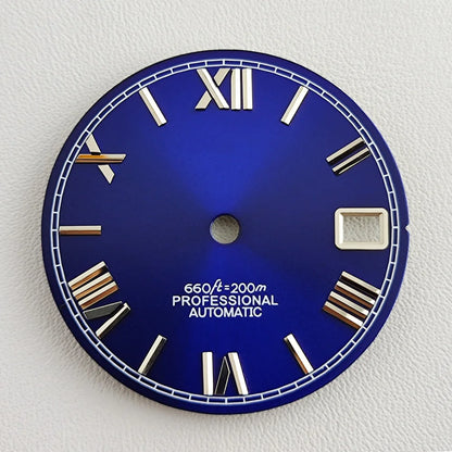 28.5mm NH35 dial Roman dial S Dial Modified Dial for NH35/NH36 Automatic Movement Watch accessories