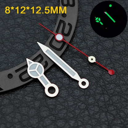 Watch hands NH36  Black/Rose Gold Watch Accessories Watch pointer N H35 NH36 Hands Blue Green/Green Glow fits for N H35