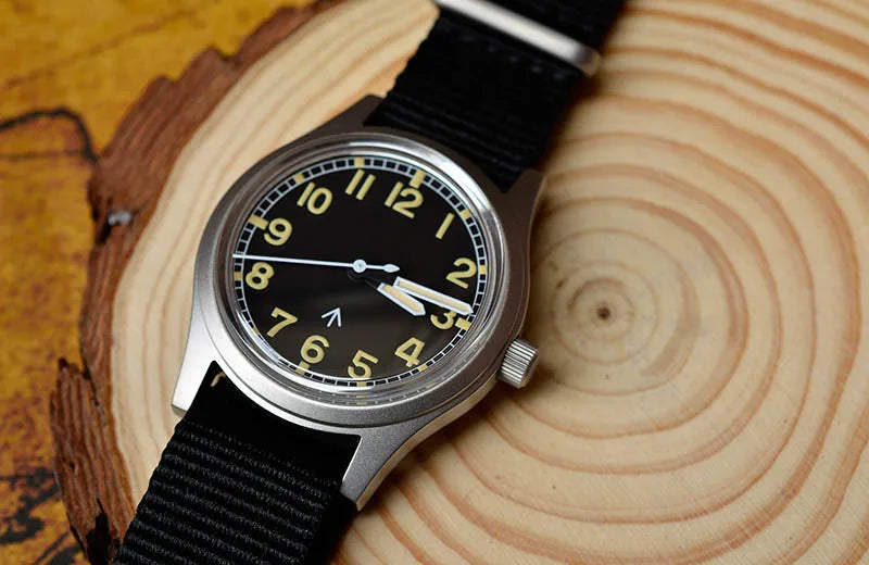 Custom logo available Baltany 36MM W10 Military Watch Man S2005 Waterproof Sterile Dial NH38 Automatic Ar Sapphire  10bar Swiss Lume