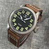 Tandorio Fluted Pilot Watch TD117A 20BARNH35 PT5000 Roman Numerals Sapphire 39mm