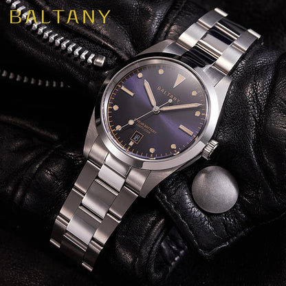 Baltany S4041 Vintage Tribute Quartz Wristwatches Enamel Dial Sapphire Crystal 20ATM Stainless Steel Bracelet Diving watches