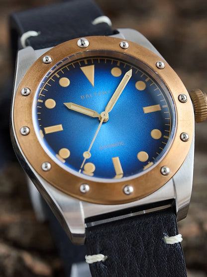 Baltany Bronze Bezel Watch S4030 NH38 20Bar Sailing Diver AR Sapphire 40MM Diver