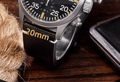 Baltany 39mm Military Chronograph Watch Man S5045 Sapphire Crystal 10ATM Stainless Steel VK67 Calendar Retro Quartz Wristwatches