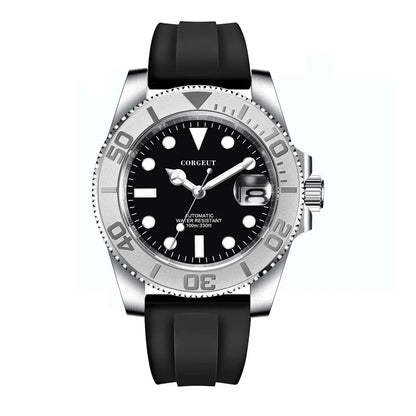 Custom Yacht Homage watch Seiko NH35 40mm Brushed Ceremic Bezel Sapphire Corgeut CG3002B