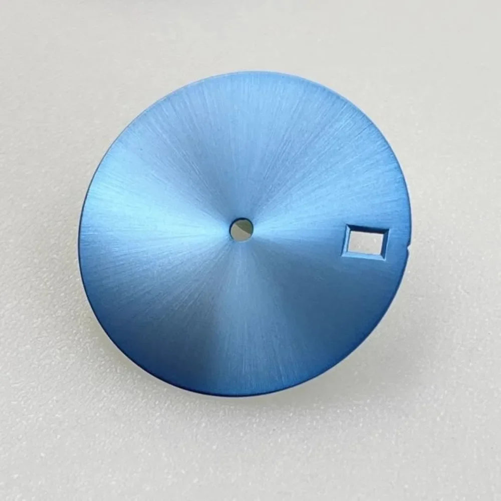 NH35 Dial New DIY 28.5mm Blue Surface with Date Watch Faces Mechanical Watch Modification Accessories for NH35/ NH36 Movement