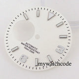 Fit NH38 NH38A Automatic Movement 29mm Blue/Green/White/Orange/Black Watch Hollow Dial Green Luminous Marks Watch Spare Parts