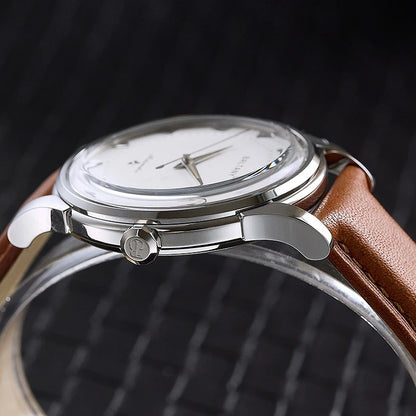 Baltany Dress Watches Man S4090 Dome Sapphire Crystal 9039 Automation Stainless Steel Classic Pie-Pan Dial Mechanical Watch