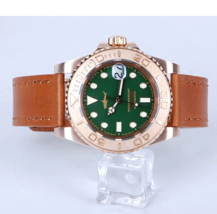 HEIMDALLR Bronze Diver Watch HMCR21 NH36 Automatic Sapphire BGW-9 Lume 44MM Yachmaster 30Bar