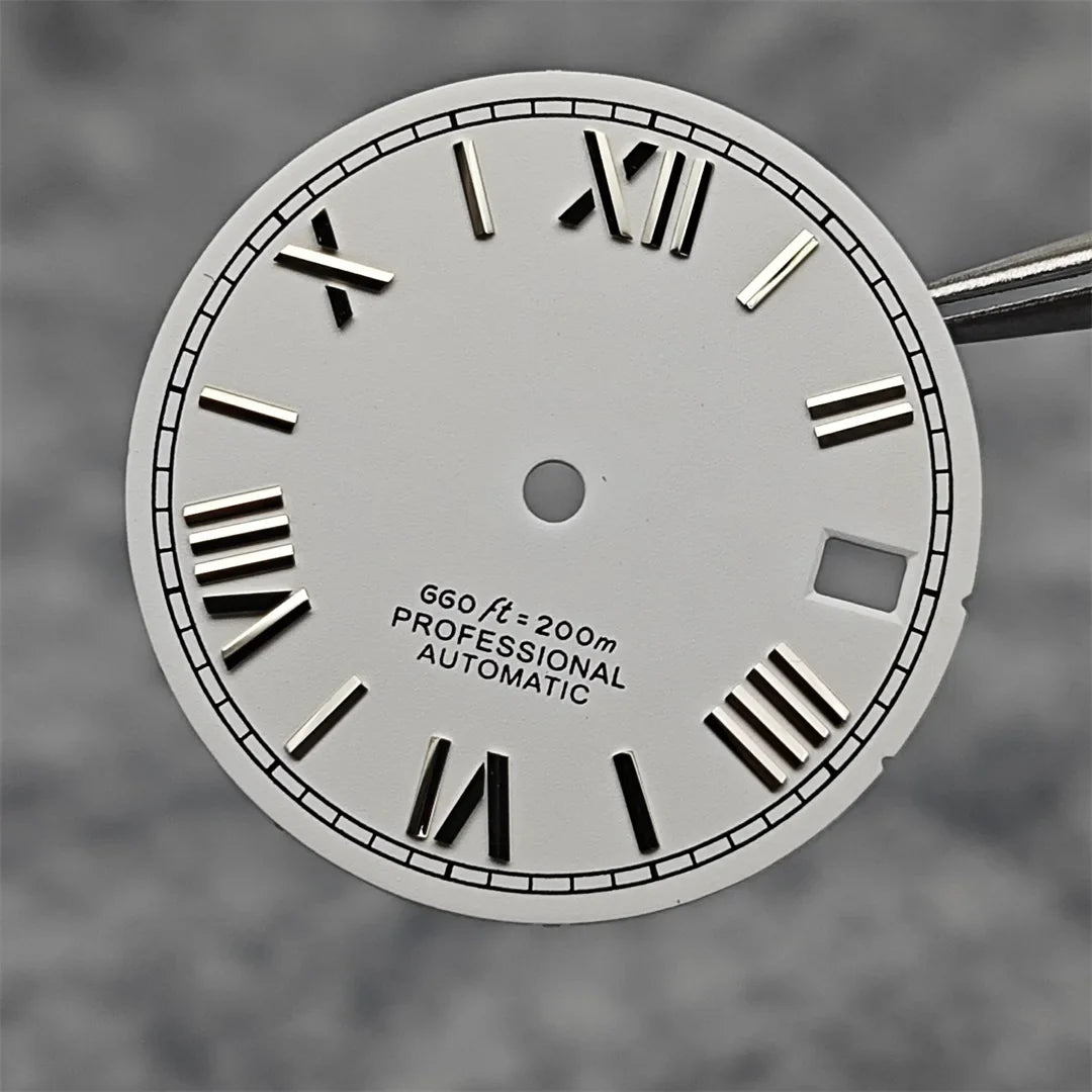 Suitable for NH35A/4R35 Movement Watch Dial 28.5mm Roman Numeral Surface Watch Faces Men's Watches Replacement Accessories